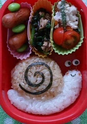 ☆カタツムリ☆キャラ弁-レシピのメイン写真