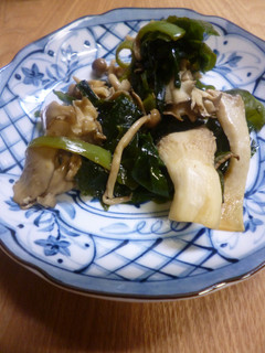 きのことわかめの炒め酢の物-レシピのメイン写真