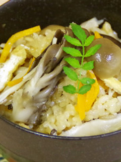 天然だしパックで作るキノコご飯-レシピのメイン写真