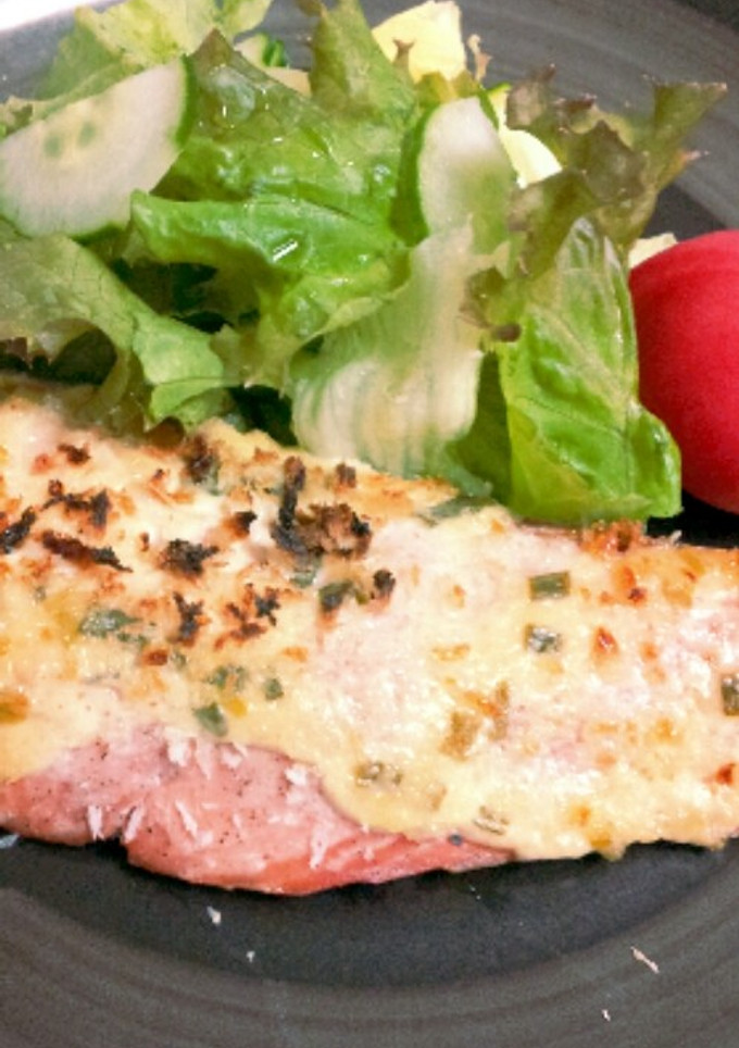 ご飯がすすむ！鮭の梅マヨ焼き-レシピのメイン写真
