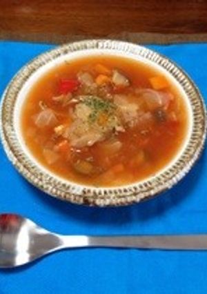 簡単!食事前にダイエット野菜スープ-レシピのメイン写真