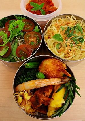 世田谷野菜トマトのナポリタン弁当-レシピのメイン写真