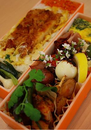 名古屋八丁味噌で作る甘辛カツ丼弁当-レシピのメイン写真
