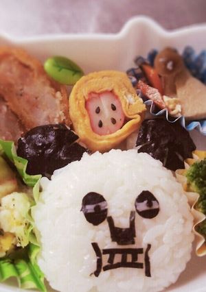 パパンがパンダのキャラ弁-レシピのメイン写真