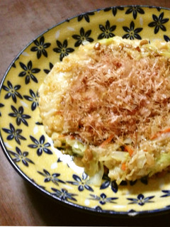 モチモチッ♪納豆腐お好み焼き-レシピのメイン写真