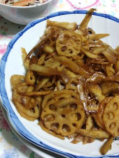 蓮根とささがきごぼうのきんぴら-レシピのメイン写真