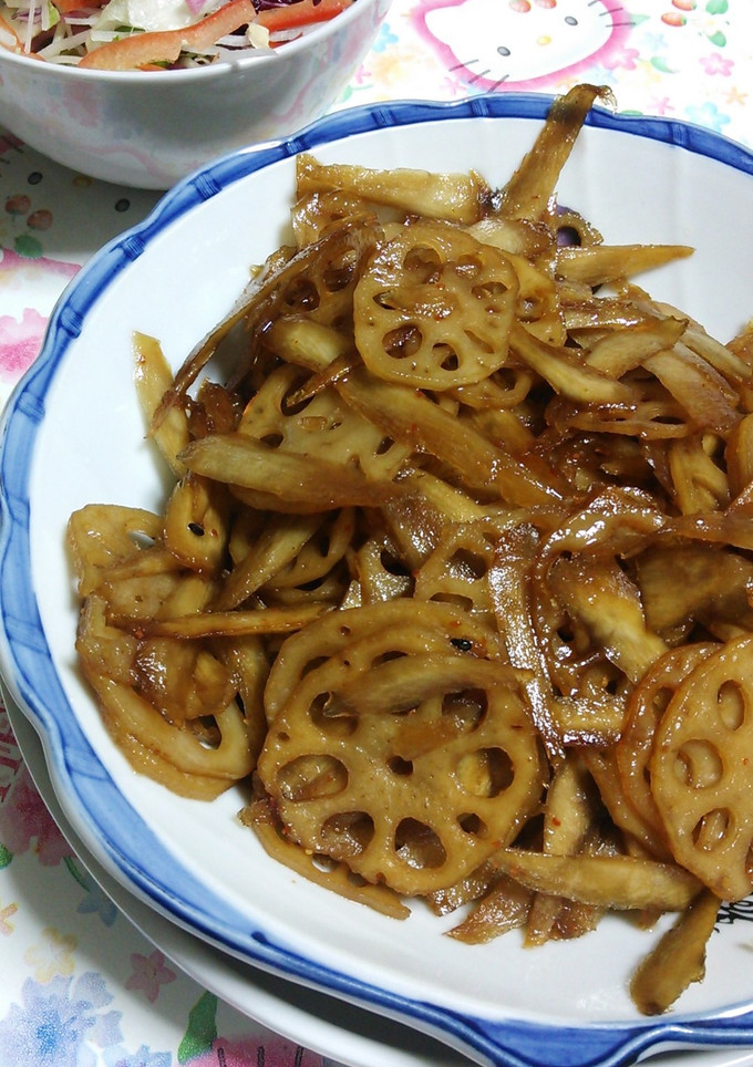 蓮根とささがきごぼうのきんぴら-レシピのメイン写真