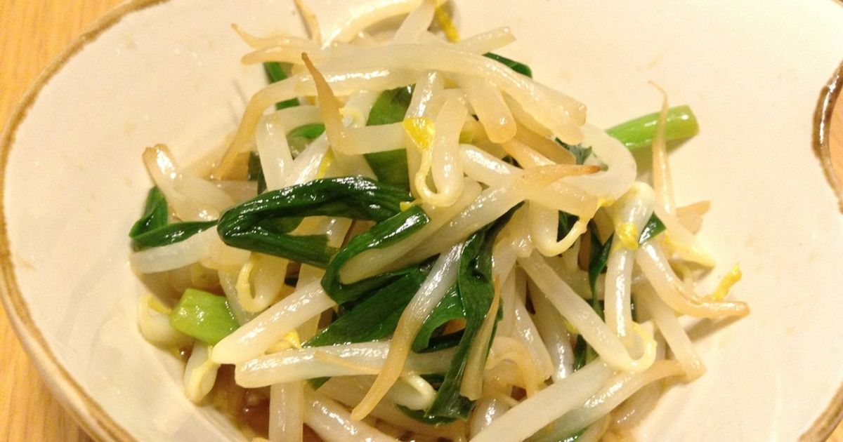 もやしとにらの和え物 by 森崎ショウカ 【クックパッド】 簡単おいしい