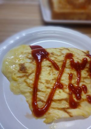 とろけるスライスチーズ入りのオムレツ-レシピのメイン写真