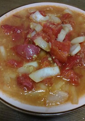トマトの味噌炒め-レシピのメイン写真