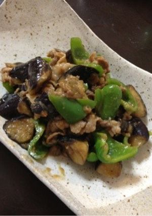 茄子、ピーマンと豚肉の味噌炒め-レシピのメイン写真
