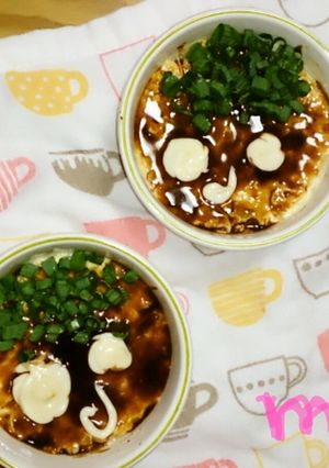 スプーンで食べる！豆腐のお好み焼き。-レシピのメイン写真