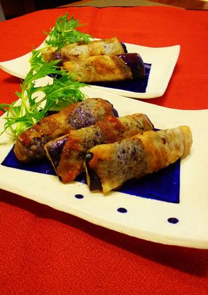 茄子の豚バラ巻き-レシピのメイン写真