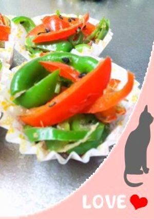 レンジごま鰹ピーマン∶冷凍弁当野菜おかず-レシピのメイン写真