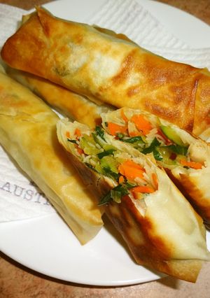 野菜だけ 春巻き-レシピのメイン写真