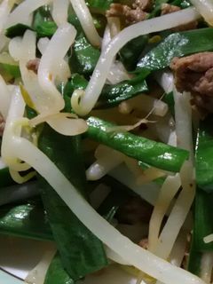 にらともやしのひき肉ピリ辛炒め-レシピのメイン写真