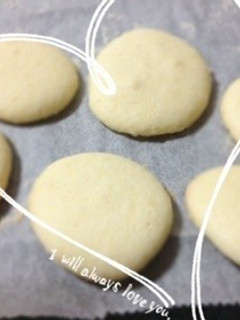 真っ白可愛い♪卵ボーロ風クッキー♡-レシピのメイン写真
