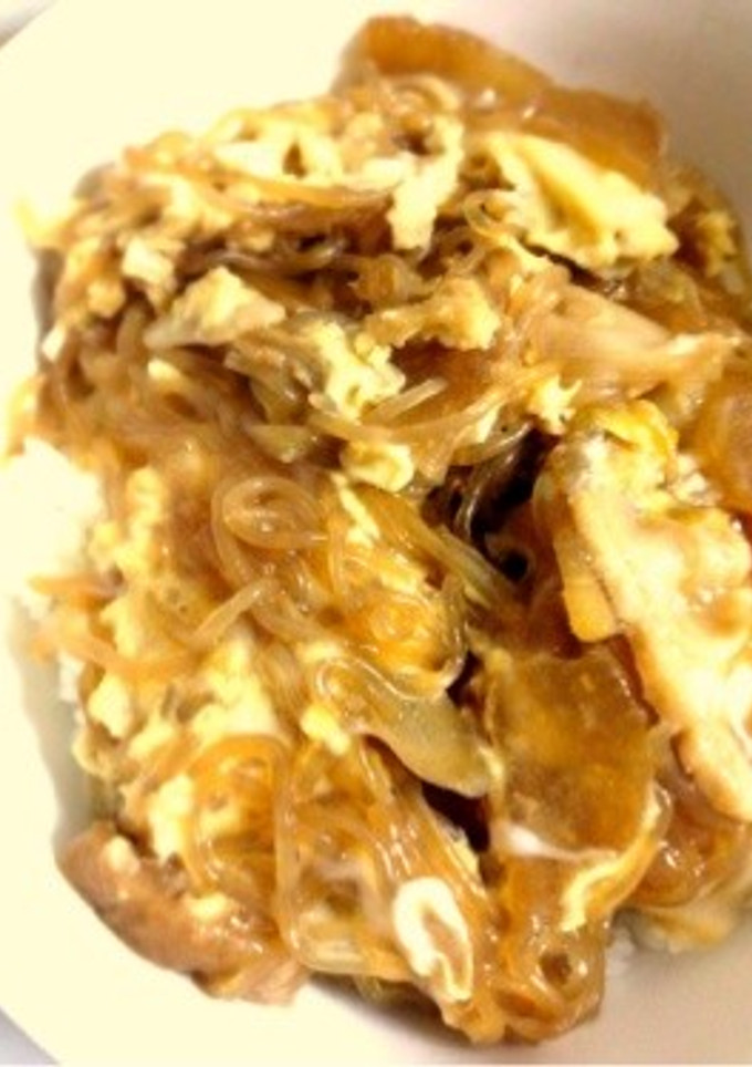 ずぼら♡すき煮の卵とじ丼-レシピのメイン写真