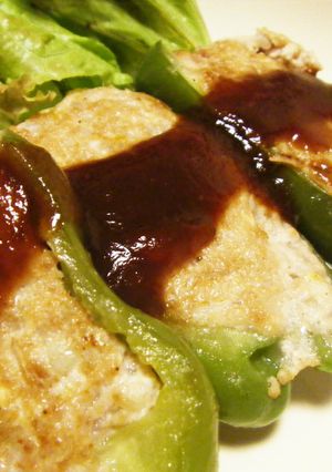 ピーマンの豆腐❁肉詰め-レシピのメイン写真