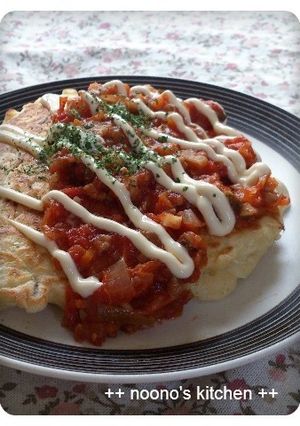 ミートソースでお好み焼き♪-レシピのメイン写真