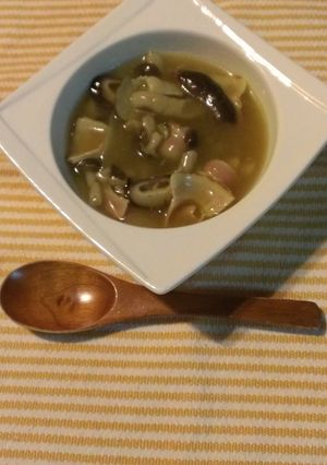 簡単キノコのスープカレー♪-レシピのメイン写真