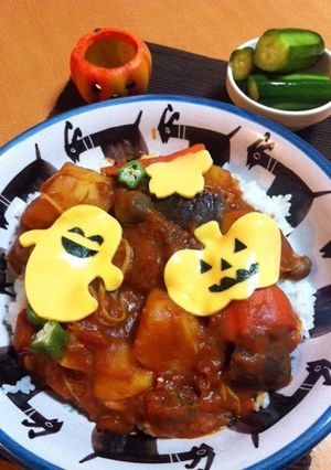 超簡単！子供が喜ぶハロウィンカレー✩-レシピのメイン写真