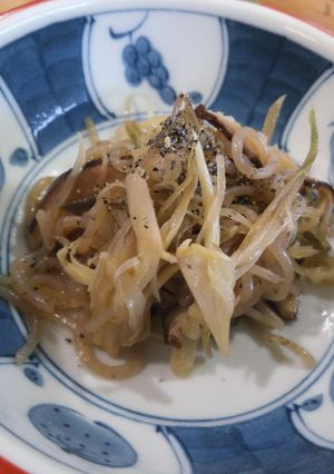 茗荷・生姜きんぴらに糸こん干椎茸+-レシピのメイン写真