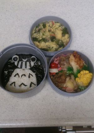 キャラ弁!トトロ?フクロウ?-レシピのメイン写真