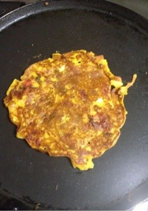 besan omelette　ヴィーガン-レシピのメイン写真