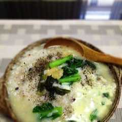 A picture of 残りのお味噌汁リゾット♡ 朝食、昼食に♪.