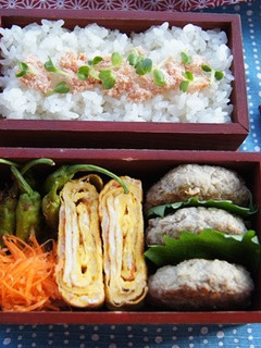 お弁当に!簡単レンコンバーグ。のお弁当-レシピのメイン写真