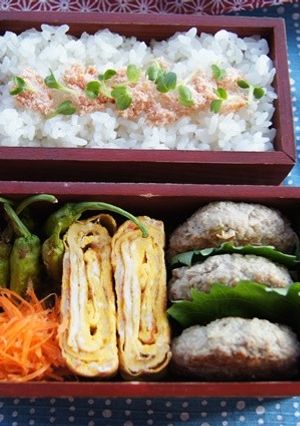 お弁当に！簡単レンコンバーグ。のお弁当-レシピのメイン写真