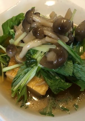 厚揚げとしめじの煮物-レシピのメイン写真