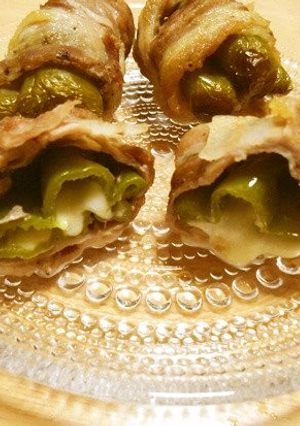チーズ入りピーマンの豚バラ巻き-レシピのメイン写真