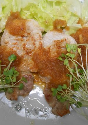 豚ロース薄切り肉のオニオンソースかけ-レシピのメイン写真