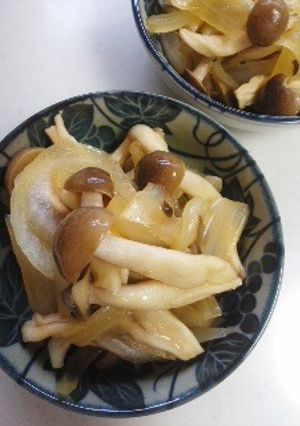 レンジで簡単☆玉ねぎしめじのわさび和え-レシピのメイン写真