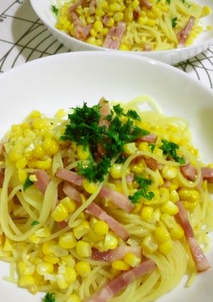 とうもろこしのペペロンチーノ-レシピのメイン写真