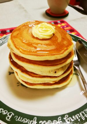 ふんわりホットケーキ-レシピのメイン写真