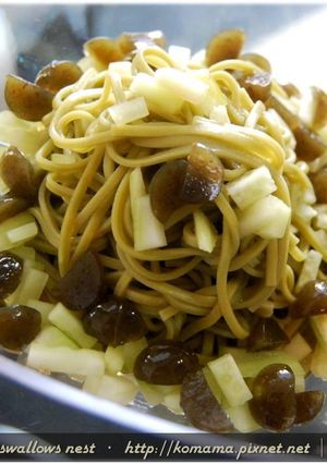 黑Q抹茶涼麵．柯媽媽の植物燕窩-レシピのメイン写真