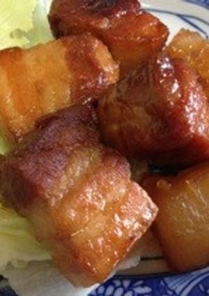 豪快‼豚バラブロック肉と冬瓜の照り焼き♪-レシピのメイン写真