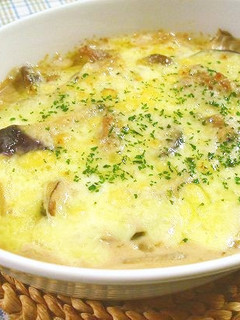 ナスとキノコのクリームグラタン-レシピのメイン写真