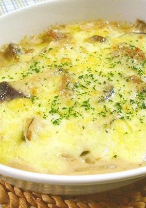 ナスとキノコのクリームグラタン-レシピのメイン写真