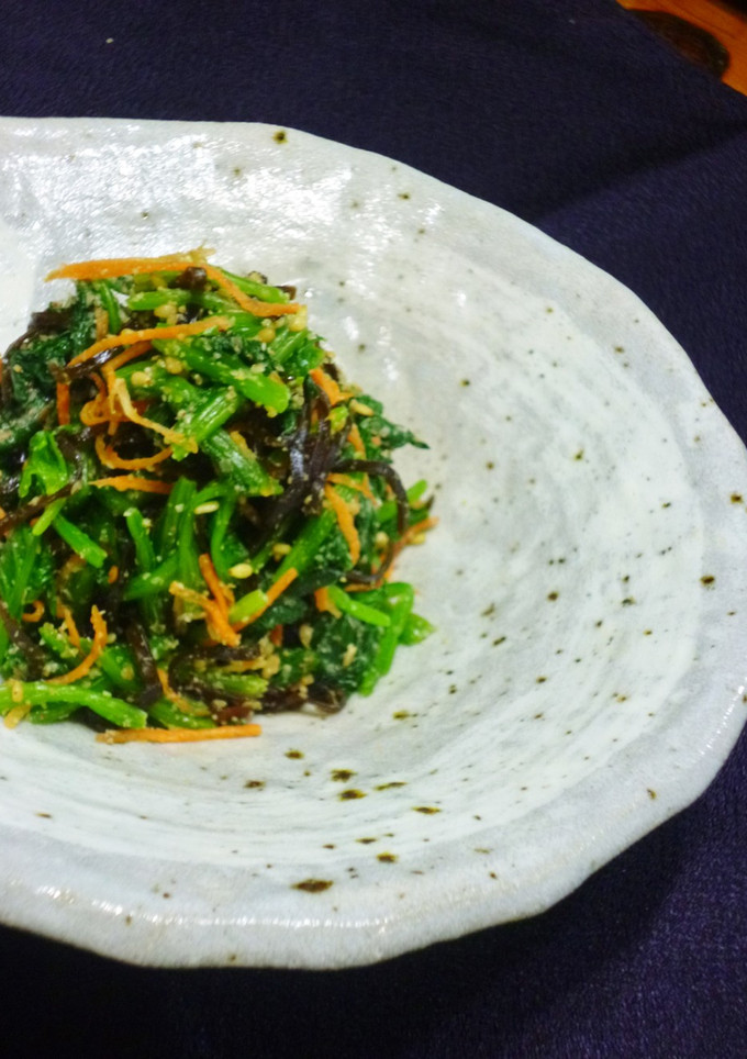 ほうれん草の塩昆布のお浸し-レシピのメイン写真