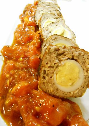 うずら卵入りハンバーグ-レシピのメイン写真