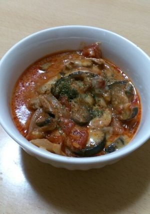 茄子とチキンのトマト煮-レシピのメイン写真