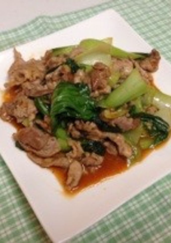 豚肉と青梗菜炒め-レシピのメイン写真