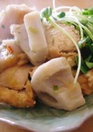 れんこんと厚揚げの煮物-レシピのメイン写真