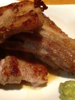 焼くだけ豚トロワサビ添え-レシピのメイン写真
