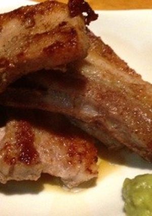 焼くだけ豚トロワサビ添え-レシピのメイン写真