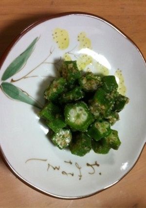手抜き☆オクラのごま和え-レシピのメイン写真